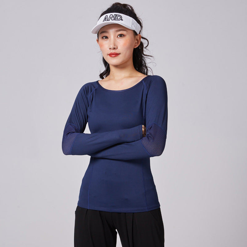 Women's Slim Fit Moisture-Wicking Long Sleeve Fitness Top