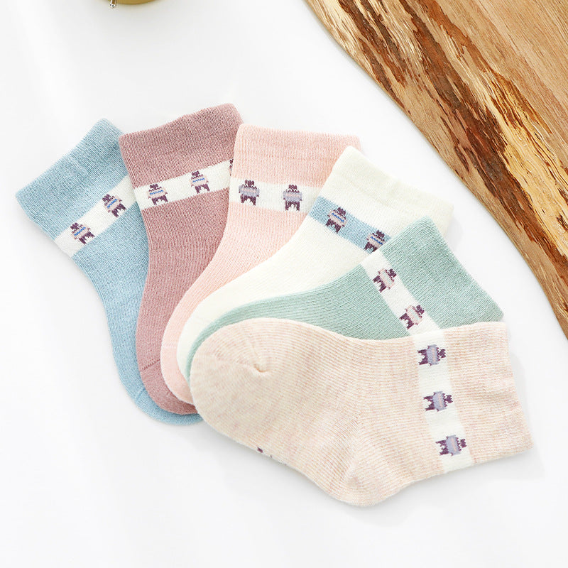Rainbow Cartoon Baby Socks for Kids