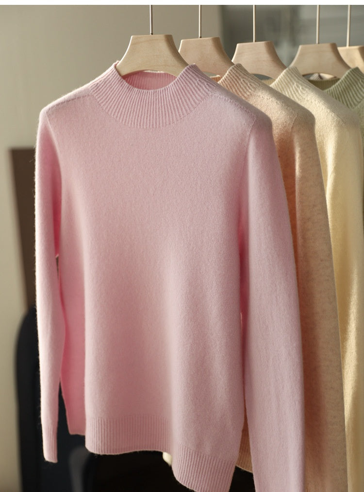 Wear Everywhere Versatile Seamless and Extra Thick Wool Knit Sweater