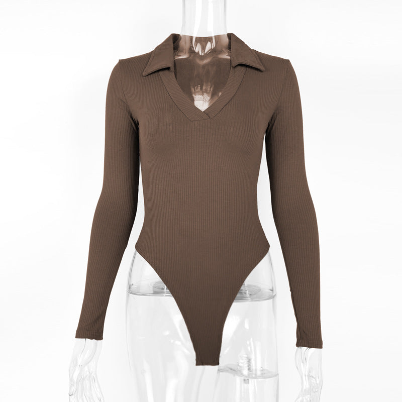 Women's Sexy Slim-Fit Long-Sleeve Jumpsuit