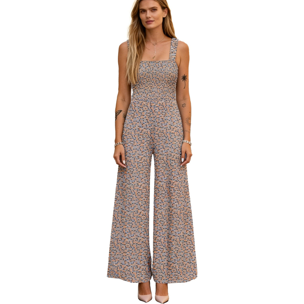 Bohemian Printed Strap Jumpsuit & Boho Overalls