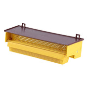 Yellow Plastic Pollen Trap with Ventilated Tray for Beekeeping