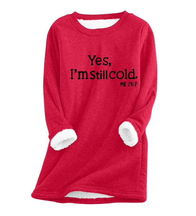 Women's Fleece-Lined Thermal Crewneck Sweater