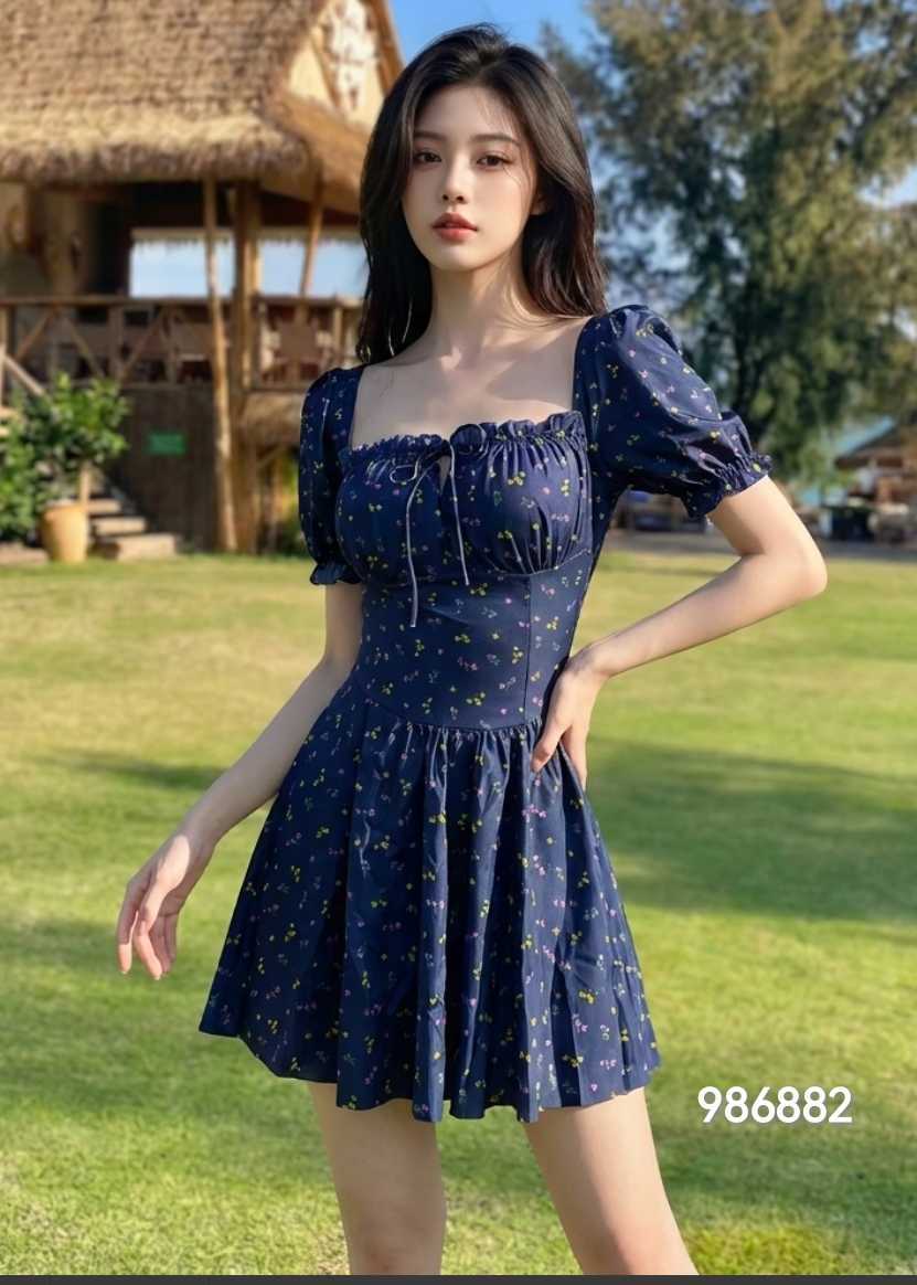 One-piece Slimming Conservative Dress-style Women's Swimsuit