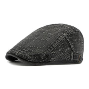 Retro Denim Beret for Women - Classic Summer Hat