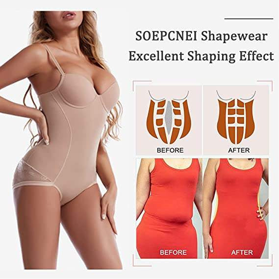 Strap-style Shapewear Tummy-control Bodysuit
