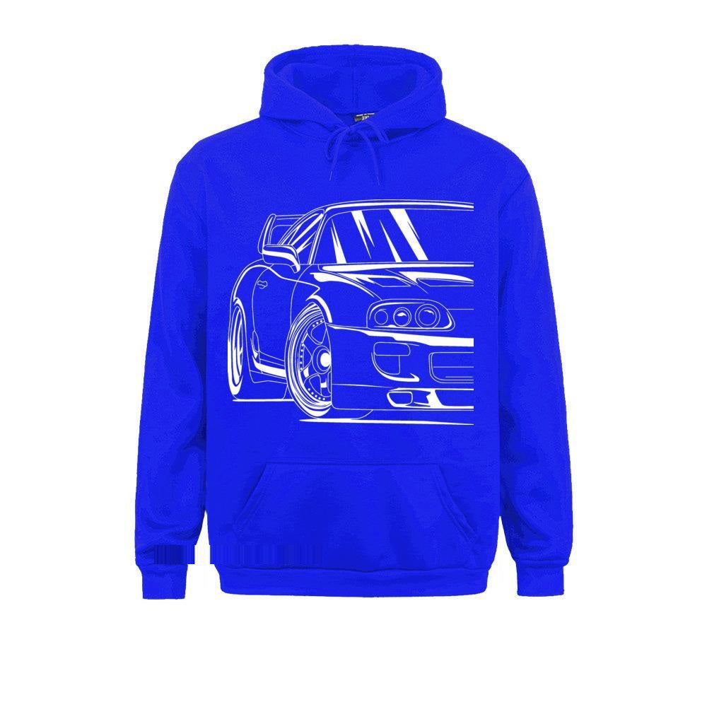 2JZ JDM Car Hoodie - Casual Automotive Pullover Sweatshirt