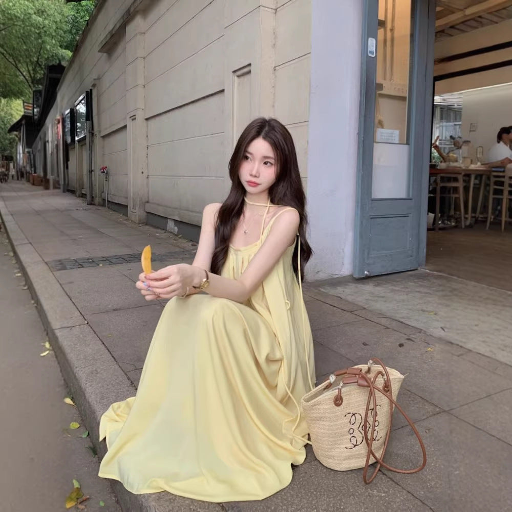 Beach-style Strap Dress for Women