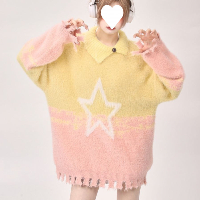 Sweet Dopamine Xingx Top Sweater Mink