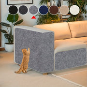 Heavy-duty Self-adhesive Cat Scratching Pad - No Residue Removal, Scratch Proof Furniture Protector For Sofa, Walls, Chairs - Beige & Brown Textured Surface, Ideal For Indoor Cats - Easy Installation