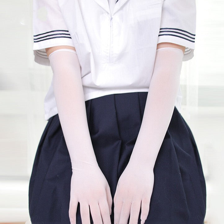 Seamless Silk Pantyhose Gloves for Women