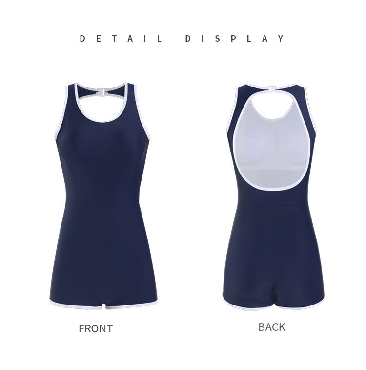 Retro Slimming One-Piece Swimsuit for Women