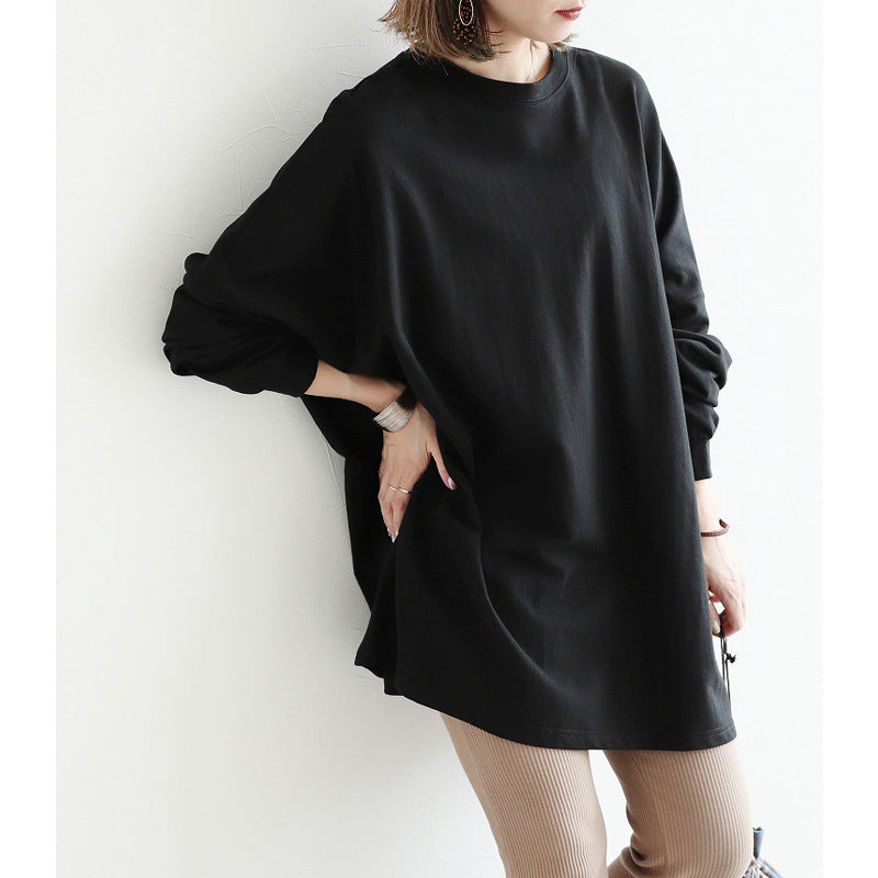Cozy Oversized Mid-Length Batwing Sweater