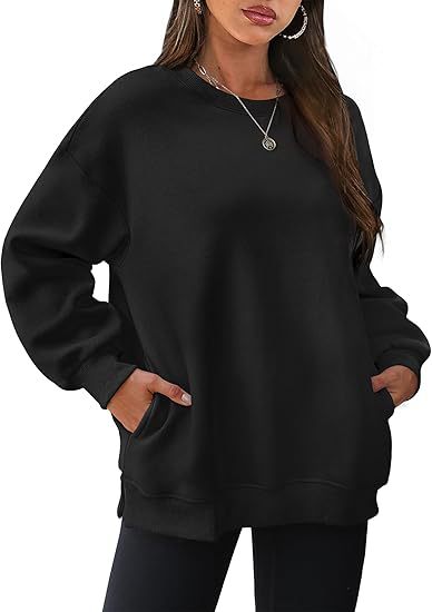 Oversized Velvet Long Sleeve Pullover Sweatshirt