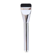 1-shaped Foundation Brush-with Protective Cover-silver-fiber Wool + Plated Handle-1