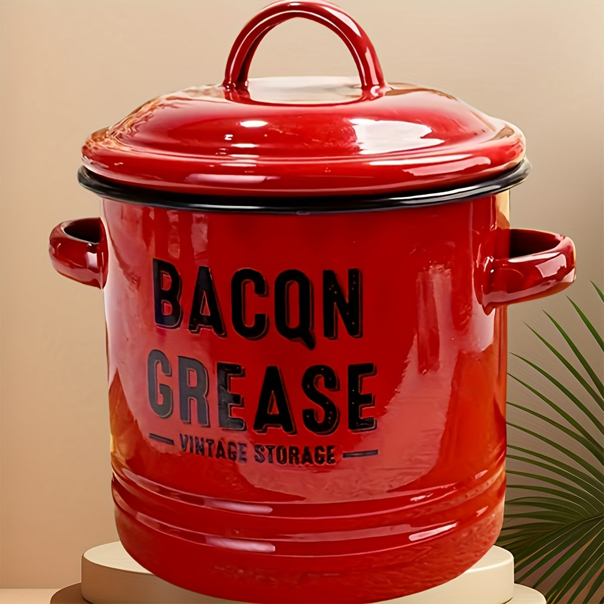With A Lid Safe Pouring Handle - Kitchen Accessory For Cooking Oil And Storage Bacon Grease Container Christmas And Halloween Gifts - No Battery Required