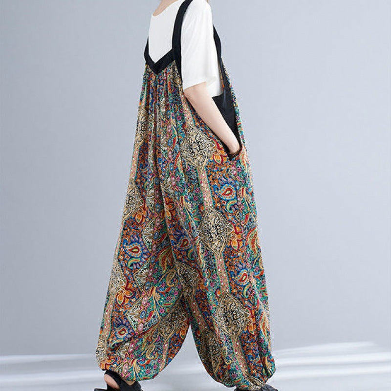 Loose Suspender Trousers Harem Women's Clothing