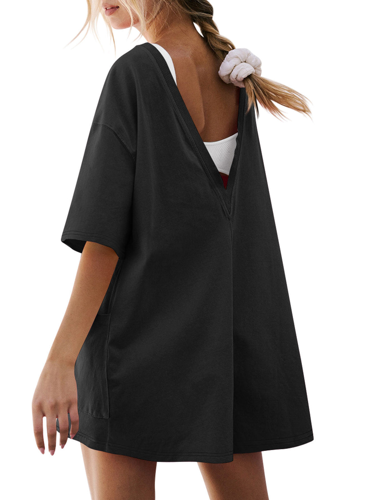 Women's Casual Loose Pocket Jumpsuit Romper