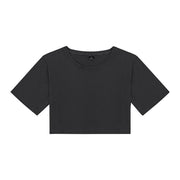 Women's Solid Dance Practice Crop T-Shirt