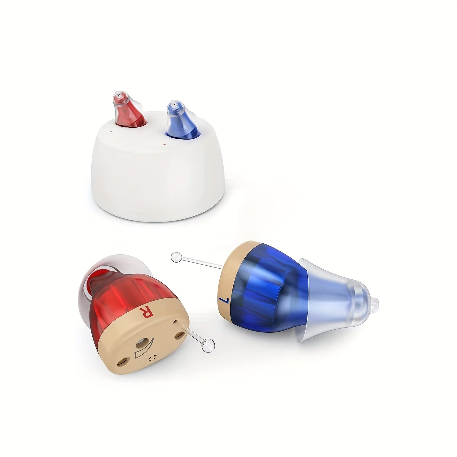 Compact Rechargeable CIC Hearing Aids for Seniors – Ergonomic In‑Canal Design with Noise Reduction and Easy Volume Adjustment (1 Pair)
