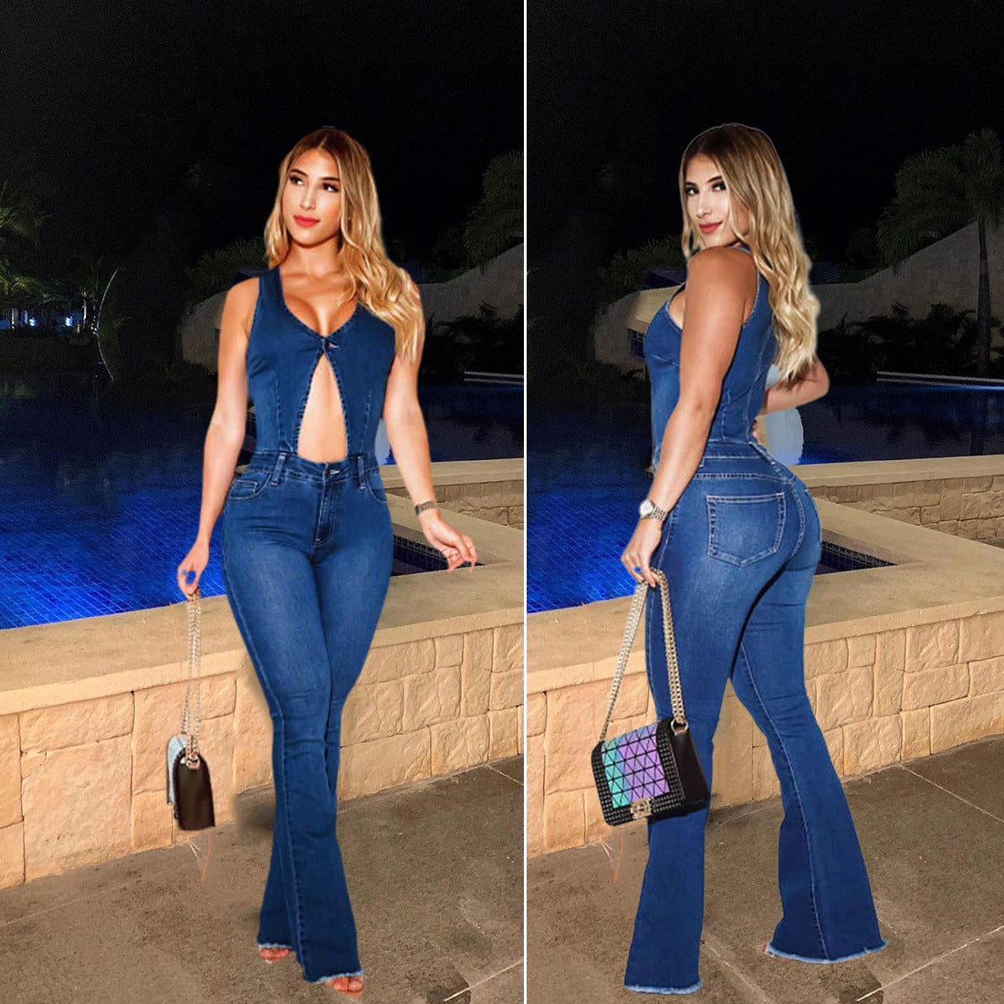 Ins Internet Celebrity Slim Fit Slimming Jumpsuit