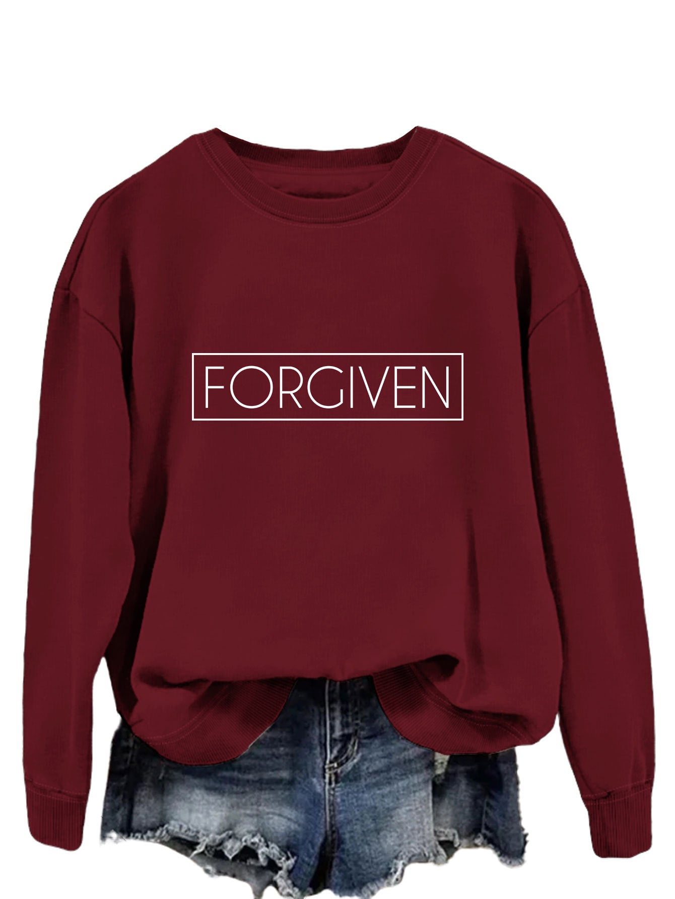 Trendy Loose Long Sleeve Printed Sweatshirt