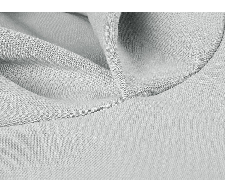 Unisex Fleece-Lined Drop Shoulder Casual Pullover Sweater