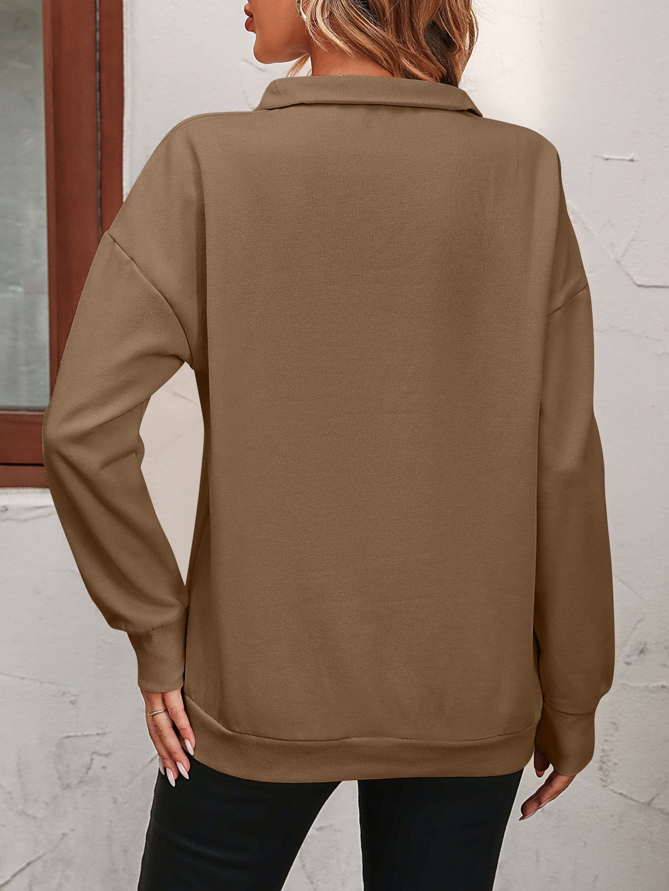 Y2K Fleece Half-Zip Pullover Streetwear Sweatshirt