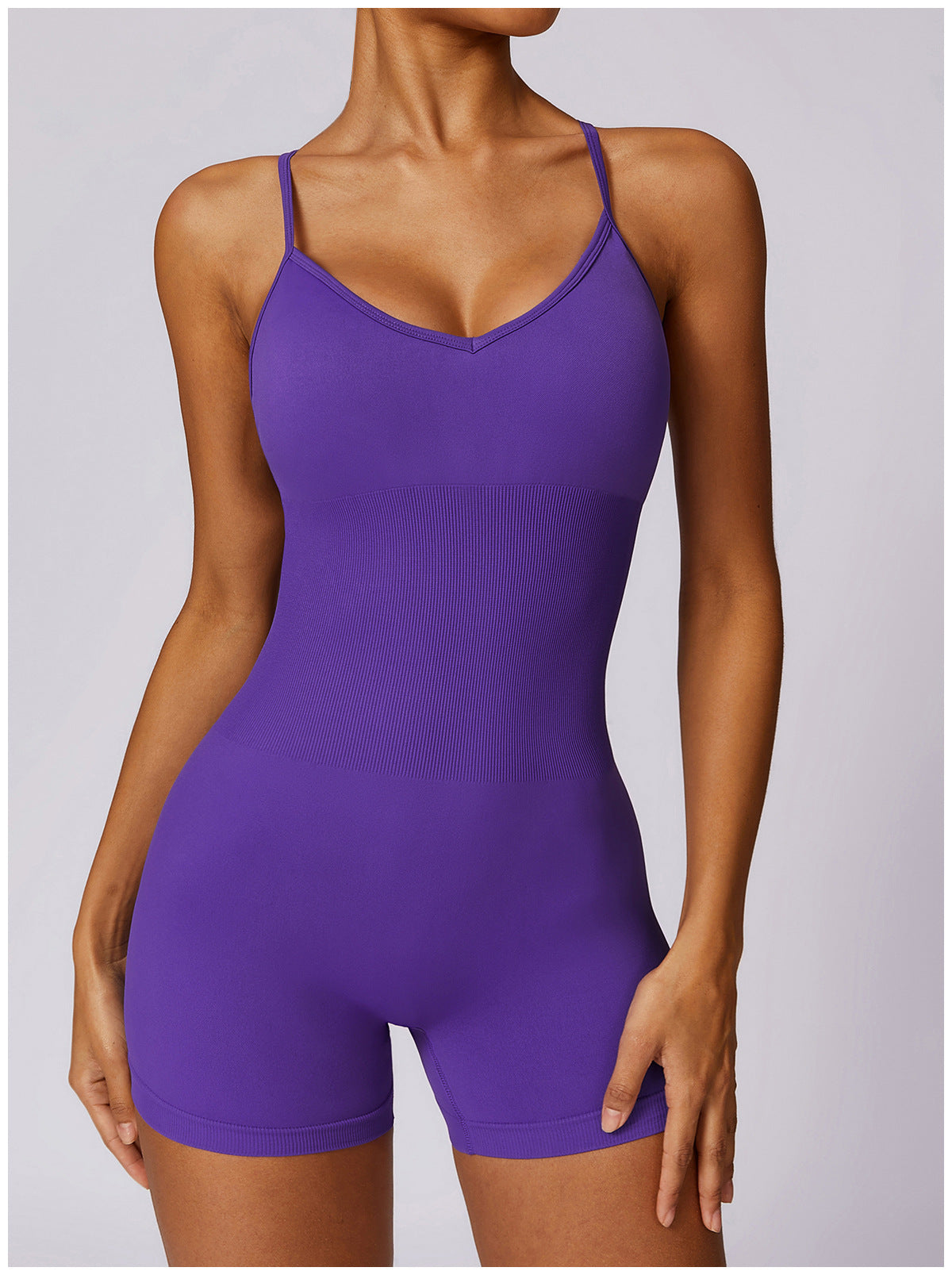 Seamless Hollow-Out Yoga Jumpsuit for Women