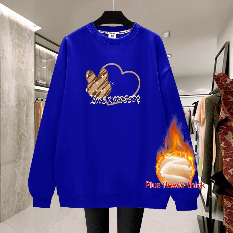 Cozy Plush Pullover Sweatshirt | Warm Student Style Top