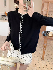 Women's Western Style Youthful-looking Chic Round Neck Long Sleeve Top