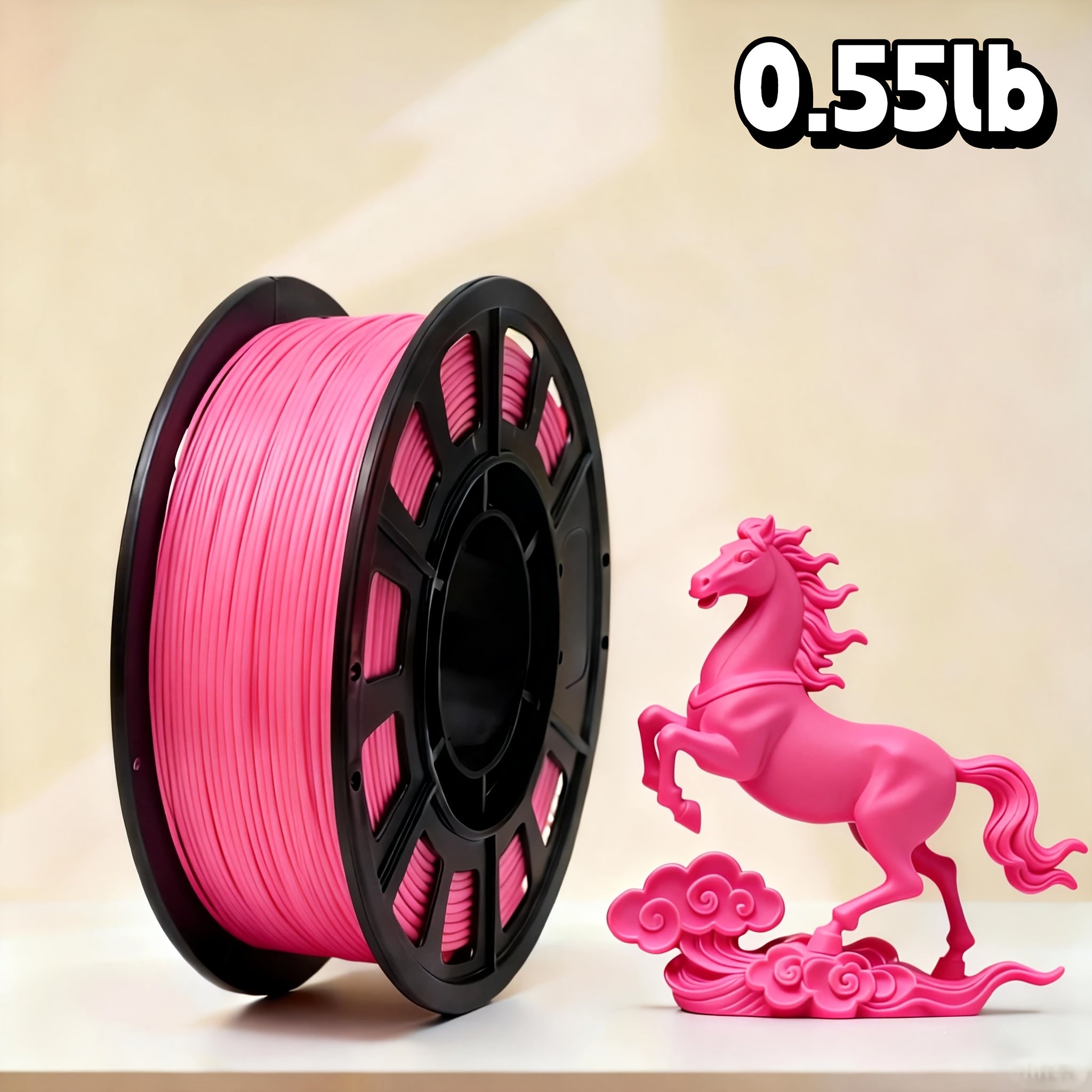 PLA 1.75mm 3D Printer Filament 250g Spool – Rapid Color Change, Low Shrinkage, ±0.02mm Precision