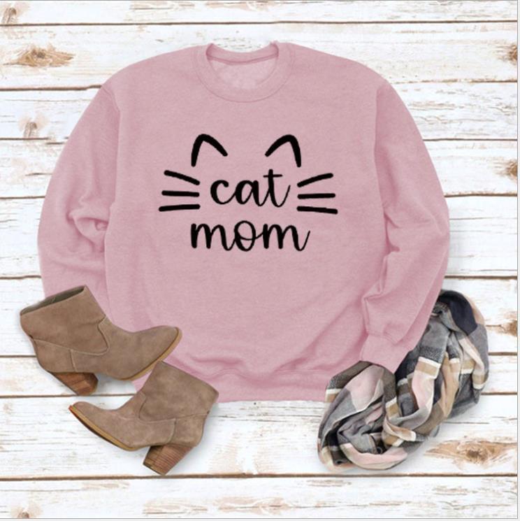 Chic Letter Print Loose Long Sleeve Casual Sweater