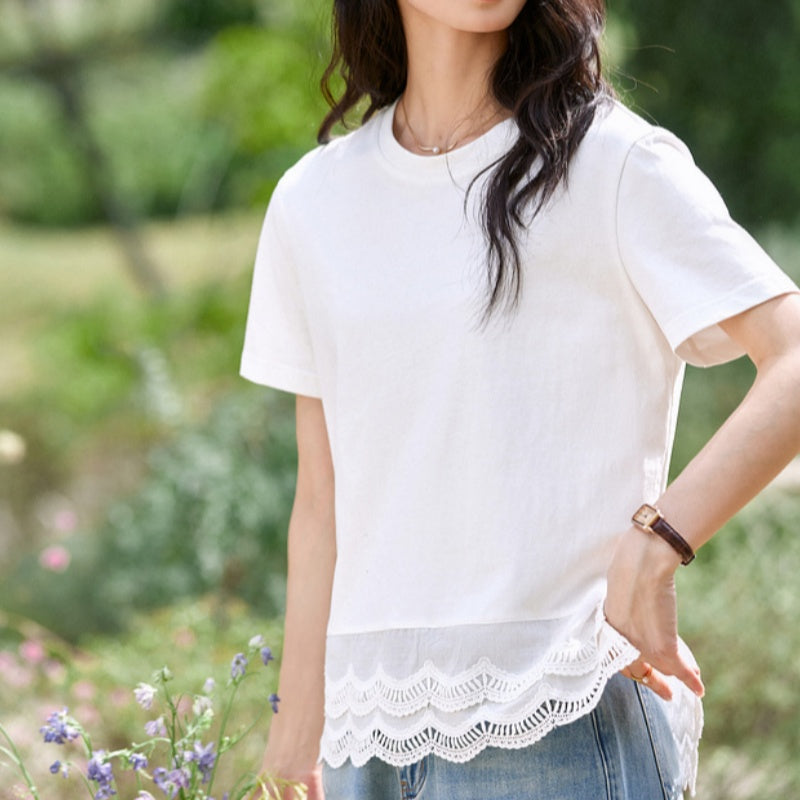 Summer Wave Lace Blouse – Light, Flirty & Breathable