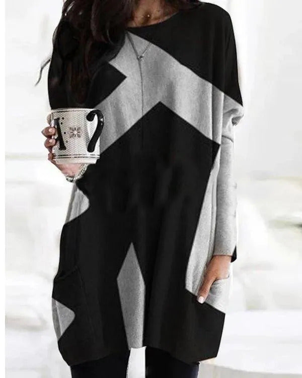 Cozy Long-Sleeve Winter Sweater Dress for Women