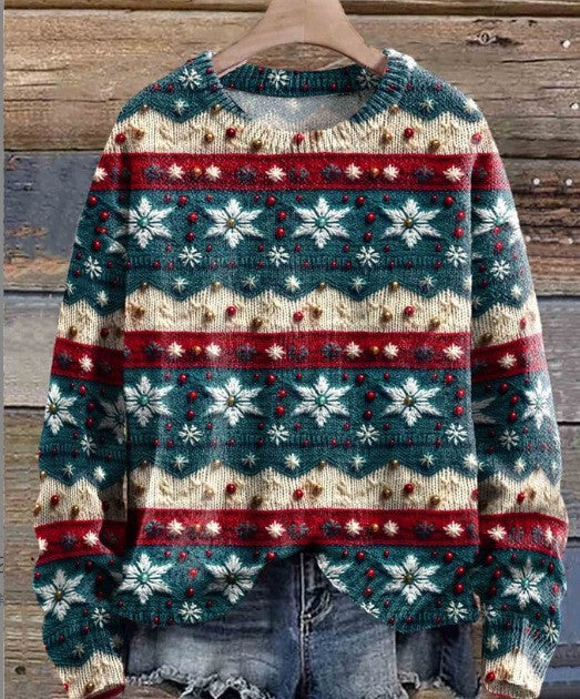 Chunky-knit Crewneck Sweater in a Thick, Heavyweight Fabricno Hood