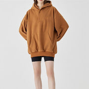 Cozy Polar Fleece Loose Pullover Top
