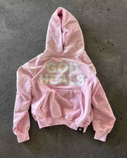 Women's Printed Loose Fit Long Sleeve Hoodie