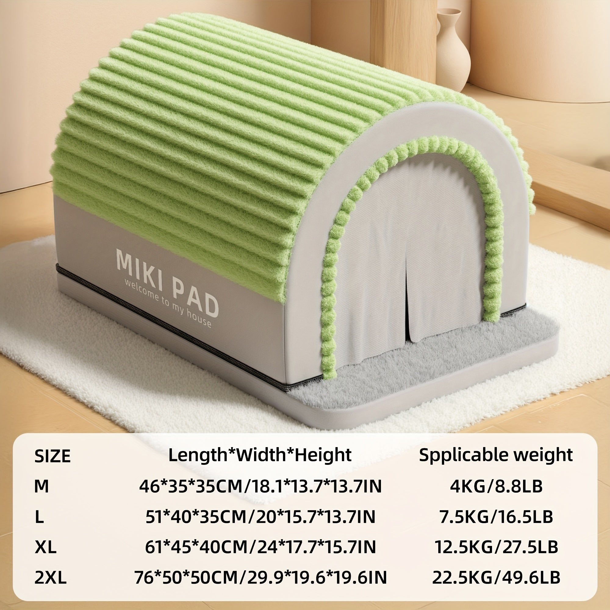 Dog House With Detachable Cover - All-season Warmth, Easy-clean Pet Bed, Spacious Interior For Small/medium Dogs, Durable Polyester & PP Fiber Construction, Winter Warmth For Dogs, Dog Bed, Cozy Pet