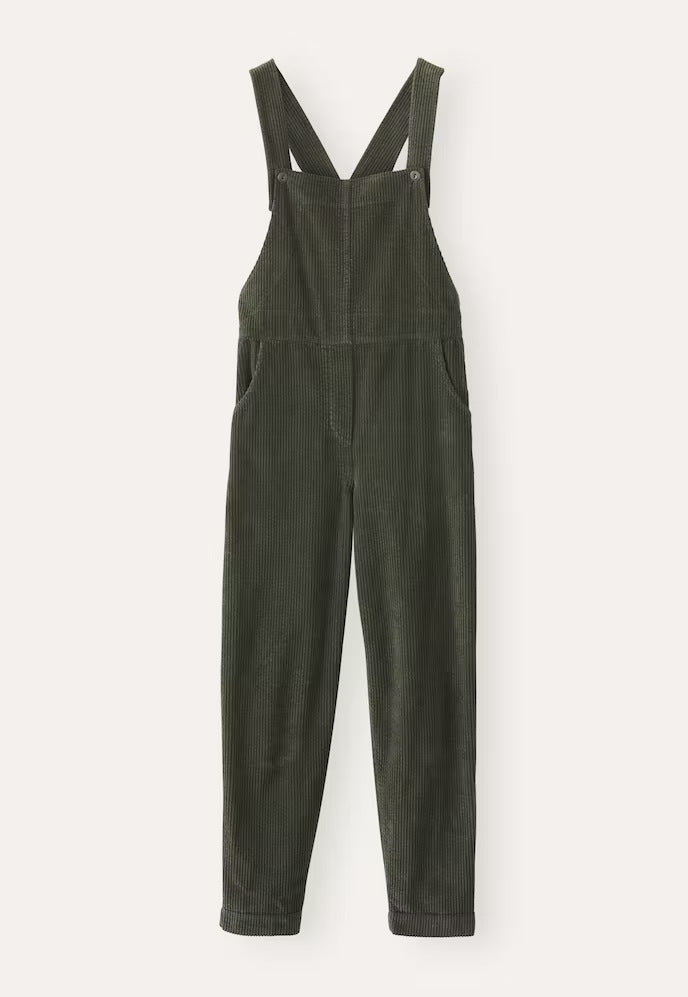 Women's Corduroy Bib Overalls Casual Loose Jumpsuit