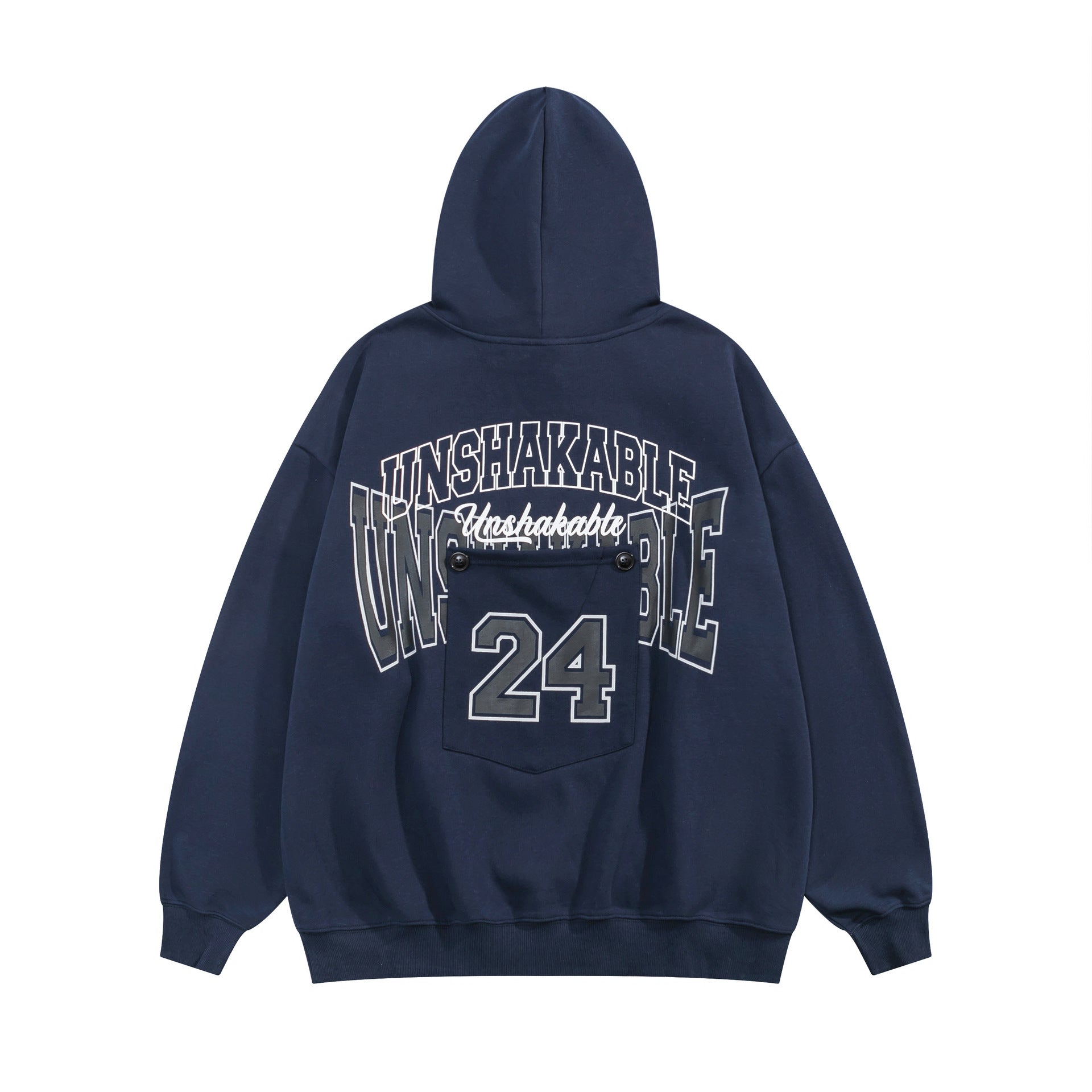 Unisex Fleece-Lined Hooded Sweatshirt Cozy Winter Pullover