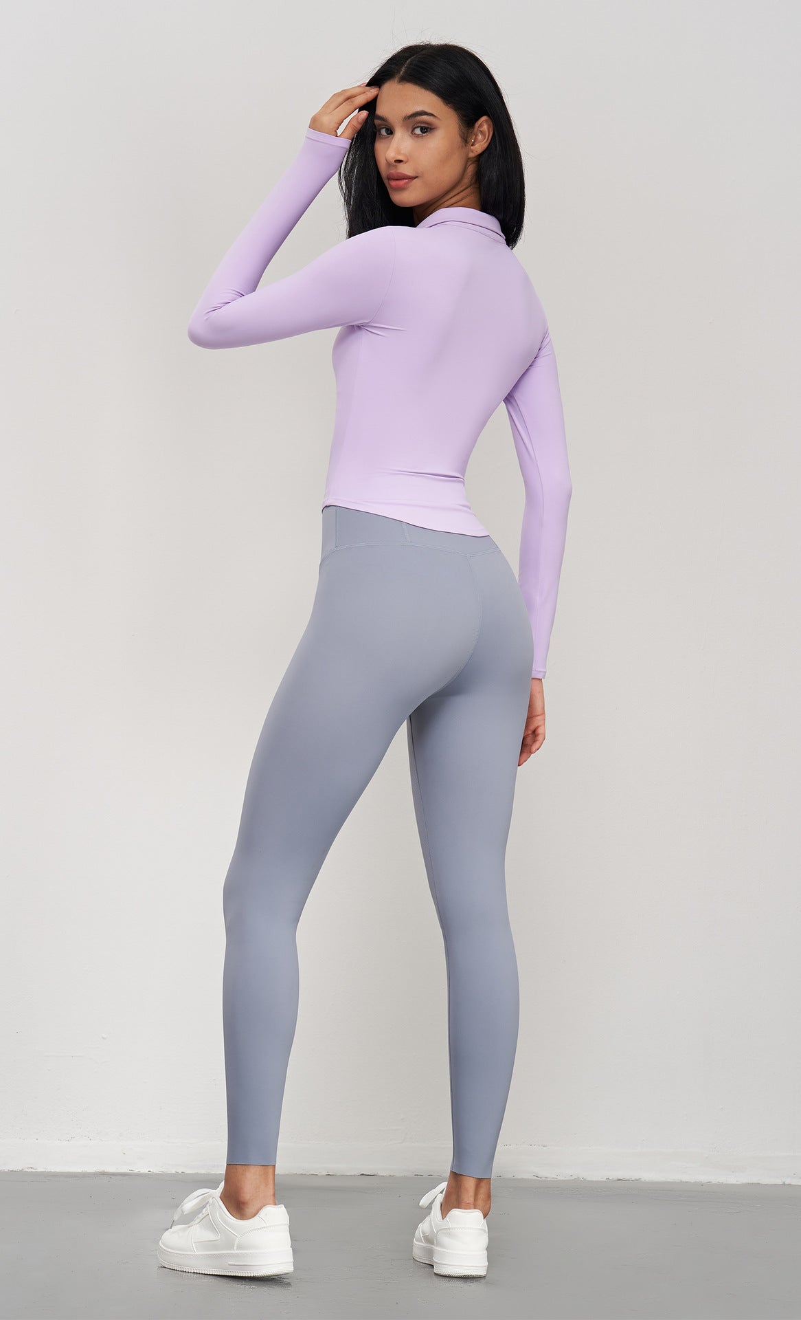 Women's Waist-Tight Stand Collar Yoga Jacket