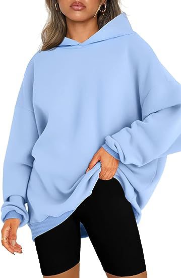 Women's Oversized Hooded Pullover Cozy Casual Sweater