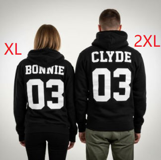 Matching Couple Hooded Sweatshirt Streetwear Pullover