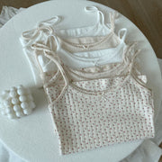 Bowknot Suspender Straps – Chic Cotton Accessories for Women
