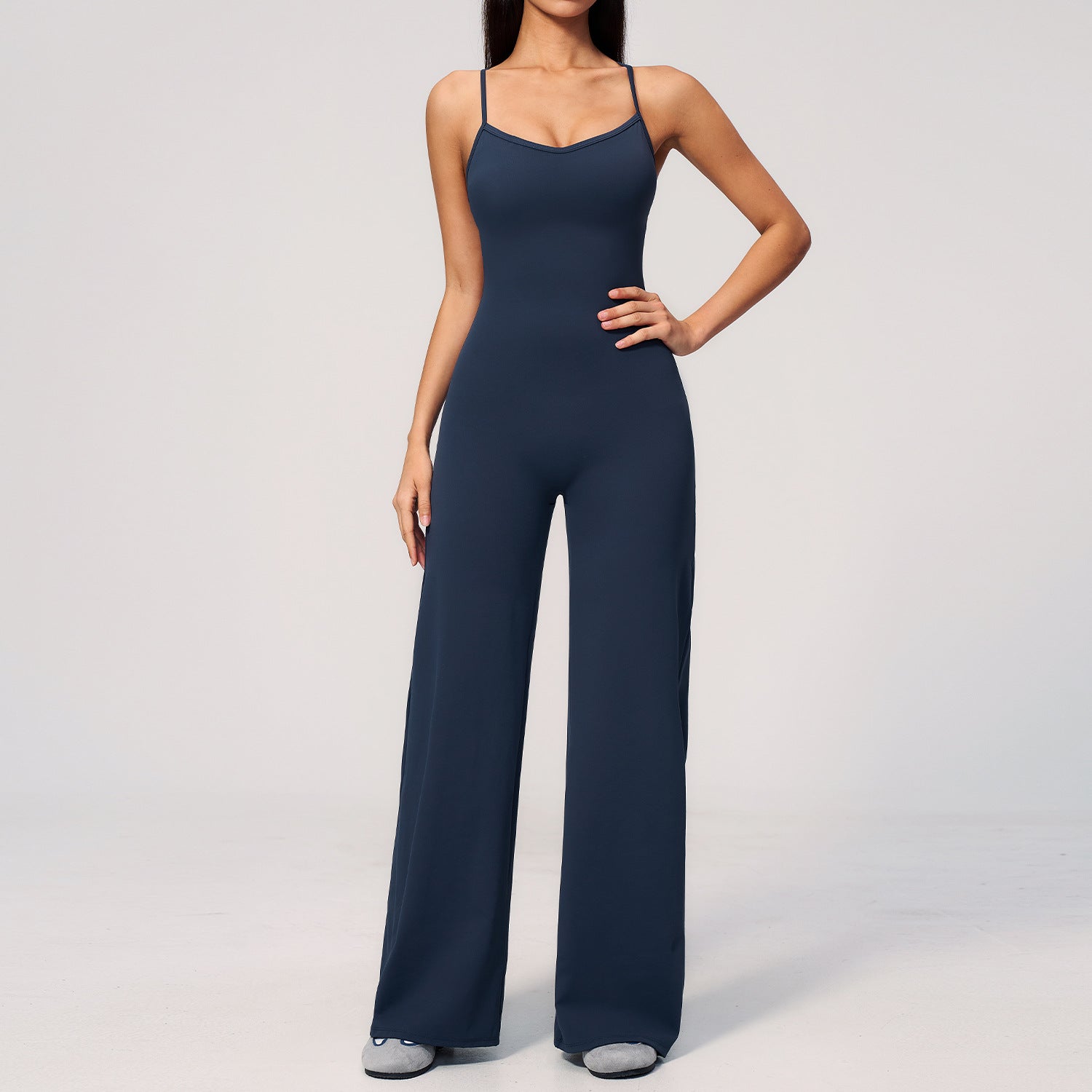 Women's Backless Athletic Yoga Romper & Workout Jumpsuit