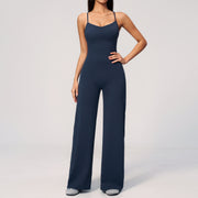 Women's Backless Athletic Yoga Romper & Workout Jumpsuit