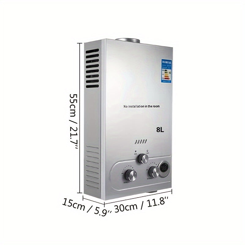 18L Tankless Propane Water Heater for Instant Hot Water Supply