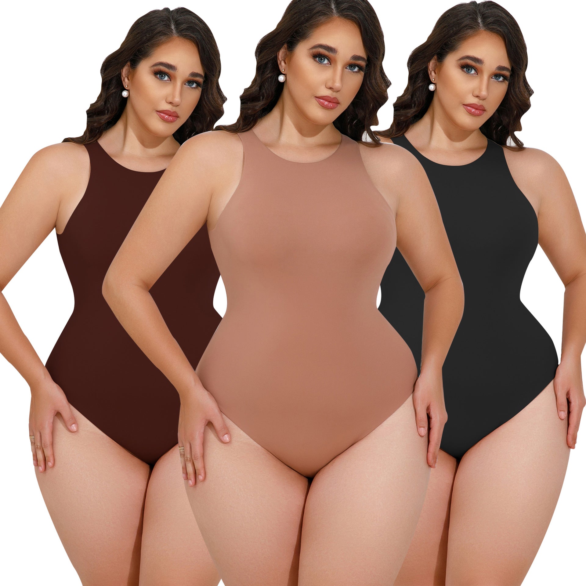 Seamless Nude-Feel Shaping Jumpsuit for All-Day Support