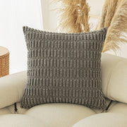 Modern Corduroy Sofa Cushion Cover - Wheat Grain Pattern